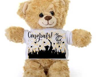 Abschluss-Teddybär, Glückwunschgeschenk, Geschenk für den Schulabschluss, Erinnerungsgeschenk, College-, High-School-, Grundschul-, Mittelschul-Abschlussgeschenk