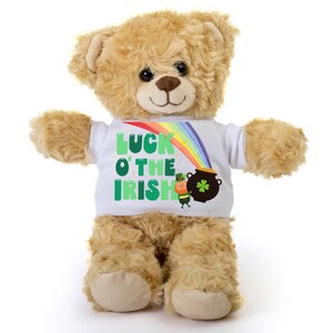 Luck O&#39; The Irish Teddy Bear, St. Patrick&#39;s Day Bear, St. Patrick&#39;s Day Gift, Home Décor, Holiday Décor, Keepsake Gift, Gift For Girlfriend