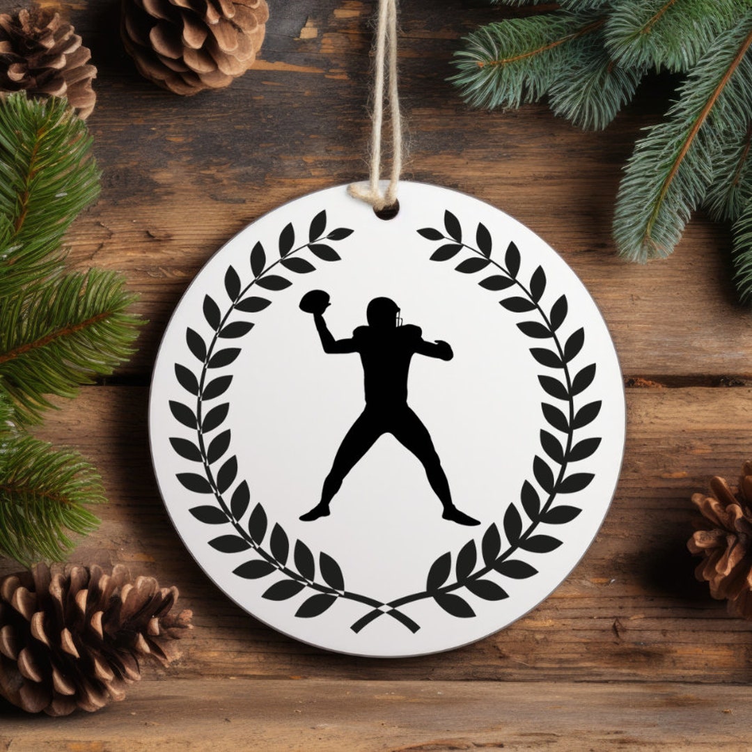 Football Ornament Sports Christmas Tree Ornament Football Etsy