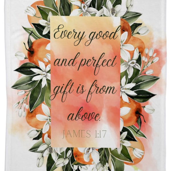 Bible Verse Baby Blanket Etsy