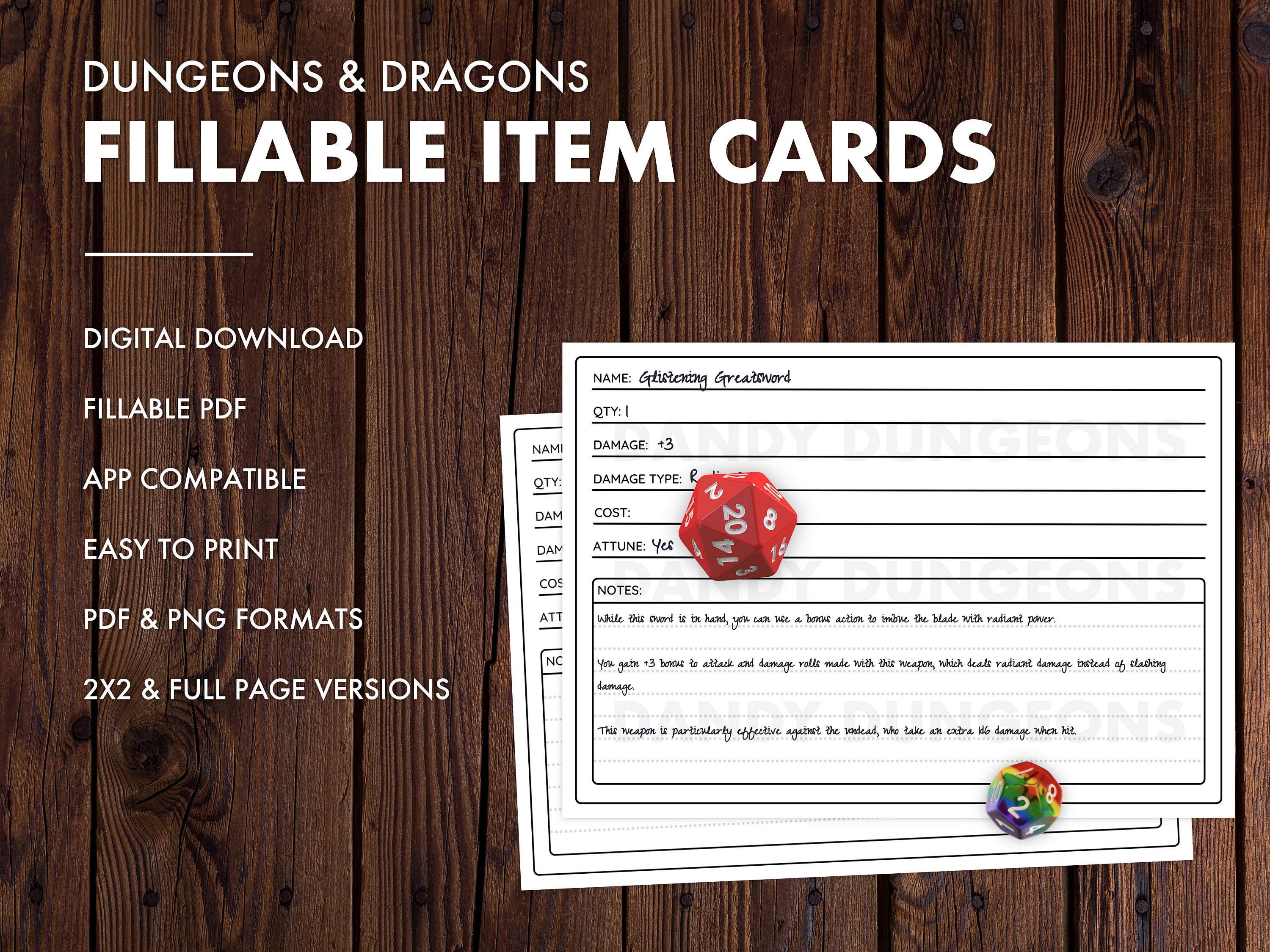 Item Cards Dnd 5e Printable / Fillable PDF Item Card Template Digital Item Cards Dnd 5e Printable / Fillable PDF Item Card Template Digital