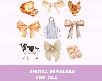 Coquette Homestead Png,  Instant Download, Sublimation Design, Cute Southern Design, Homestead Png, Farm Life Png, Sourdough Png,