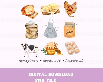 Homestead Life PNG: Southern Farm Design (Digital Download)