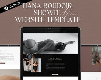 Mini Boudoir Photography Landing Page Showit-sjabloon voor fotografen, ShowIt-website, websitesjabloon, aanpasbare websitesjabloon