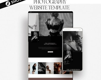 Showit Website Templates for Photographers,  Boudoir Template , Photography Website, Boudoir and Wedding Photographer, Instant Download