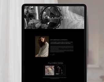 Showit Boudoir Guide Template | Website Add-On | Boudoir Photography Pricing Guide | Instant Download | Landing Page