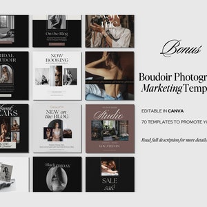 Boudoir VIP Group Content with Captions Daily MARCH Engaging Boudoir Canva Graphics, Facebook Boudoir Group Content, Fully Customizable afbeelding 8