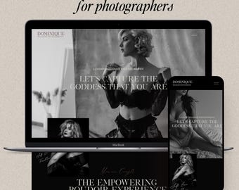 Showit Website Templates for Photographers,  Boudoir Template , Photography Website, Boudoir and Wedding Photographer, Instant Download