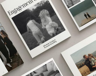 Engagement Photography Welcome Guide Canva Template – Client Prep Guide, Pricing – Photographer Magazine Template