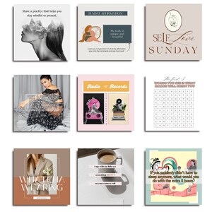 Boudoir VIP Group Content with Captions Daily MARCH Engaging Boudoir Canva Graphics, Facebook Boudoir Group Content, Fully Customizable afbeelding 9