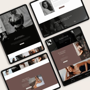 Showit Website Templates for Photographers, Boudoir Template , Photography Website, Boudoir and Wedding Photographer, Instant Download image 3