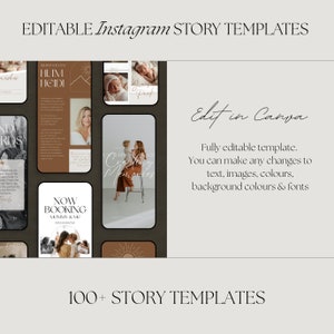 Fotograf Instagram Story Canva Template 100 Boho Familien Fotografie Instagram Geschichten Vorlage Bearbeitbares Instagram-Template Canva Bild 3