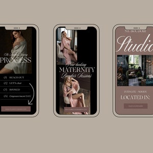 Boudoir Photographer Instagram Story and Post Canva Templates 125 Luxury Photography Instagram, Editable Instagram Stories Template image 6