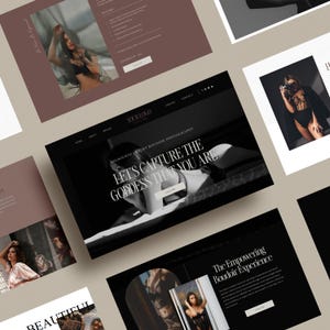 Mini Boudoir Photography Landing Page Showit Template for Photographers, ShowIt Website, Website Template, Customizable Website Template image 5