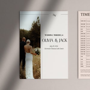 Wedding Photographer Timeline & Shot List Minimal, Modern Design Professional Copy 8 Designed Cover Options Editable in Canva image 6