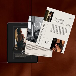 Boudoir Client Guide Template Canva, Luxury Boudoir Style Guide, Photographer Magazine Template PDF, Boudoir Price guide, Client Brochure image 10