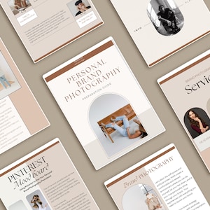 Brand Photographer Welcome Template, Canva Photography Pricing Guide Template | Personal Brand Photography Magazine Client Brochure, Digital