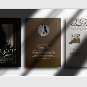 Boudoir Client Guide Template Canva, Luxury Boudoir Style Guide, Photographer Magazine Template PDF, Boudoir Price guide, Client Brochure image 6