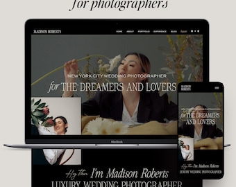 Showit Website Templates for Photographers, Service Providers, Photography Website, Wedding Photographer, Instant Download, Modern & Classy