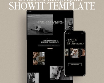 Showit Website Templates for Photographers, Boudoir Template, Photography Website, Boudoir & Wedding Photographer, Luxury Website Template