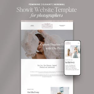 Showit One Page Website Template for Photographers, Landing Page, Mini Showit Website, Website Template, Customizable Website Template