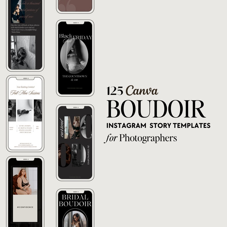 The Ultimate Boudoir Photography Bundle Showit Website Template and