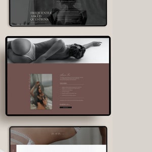 Showit Website Templates for Photographers, Boudoir Template , Photography Website, Boudoir and Wedding Photographer, Instant Download image 10