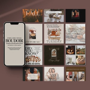 Boudoir VIP-Gruppeninhalt mit täglichen Bildunterschriften im Oktober, die Boudoir Canva-Grafiken, Facebook Boudoir-Gruppeninhalt, vollständig anpassbar