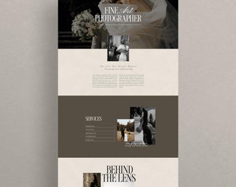 Plantilla de sitio web Showit para fotógrafos, plantilla de sitio web para fotógrafos de bodas, sitio web de fotografía, diseño de sitio web Showit, moderno