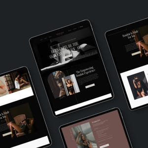 Mini Boudoir Photography Landing Page Showit Template for Photographers, ShowIt Website, Website Template, Customizable Website Template image 9