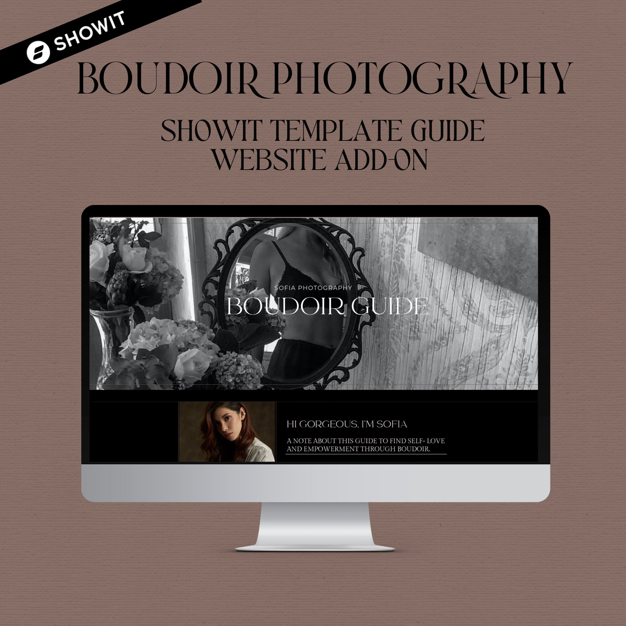 Showit Boudoir Guide Template Website Addon Boudoir Photography