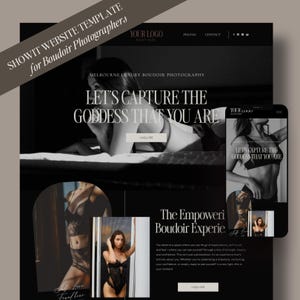 Mini Boudoir Photography Landing Page Showit Template for Photographers, ShowIt Website, Website Template, Customizable Website Template
