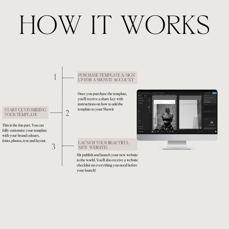 Showit Website Templates for Photographers, Boudoir Template , Photography Website, Boudoir and Wedding Photographer, Instant Download image 4