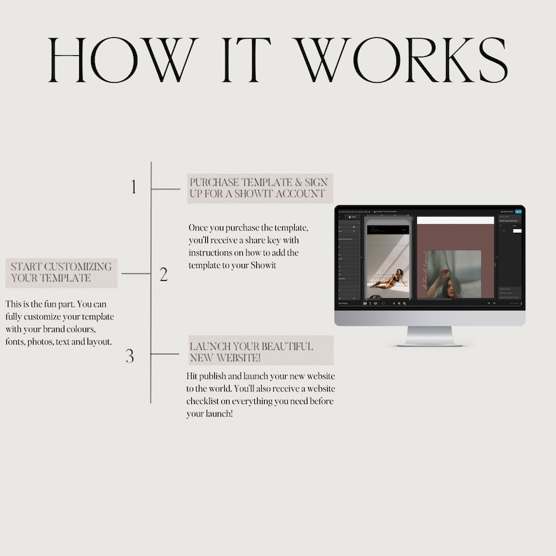 Mini Boudoir Photography Landing Page Showit Template for Photographers, ShowIt Website, Website Template, Customizable Website Template image 4