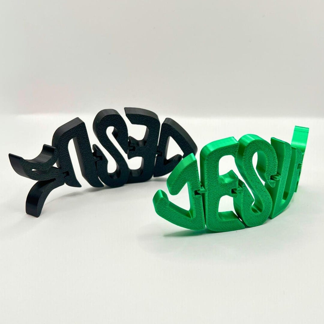 3D Printed Jesus Fidget Fish | Restless Fingers, Fidget Toy - Etsy Schweiz
