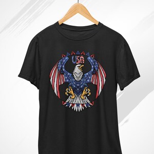 USA T-Shirt, American Eagle Flag Shirt, Independence Day Tee, USA 4th July T-Shirt, Unisex T-Shirt
