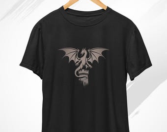 Medieval Dragon T-Shirt, Medieval Shirt, Dragon T shirt, Dragon Lovers Gift Tee, Castle Tshirt, Fantasy Gifts, Mythical Creatures