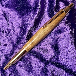 Handgedraaide Devin Click Wood-pen