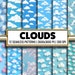 Cloud Seamless Pattern: Sky Digital Paper, Watercolor Texture (digital ...
