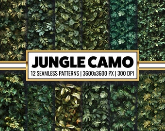 迷彩柄、32種類のデザインセット、Vol.1～5、アーミーカモフラージュ