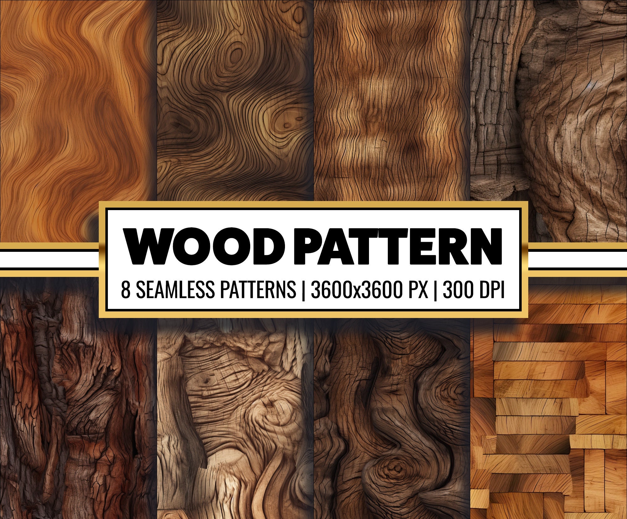 Seamless Wood Texture Digital Paper Rustic Wood Printable Paper Lumber ...