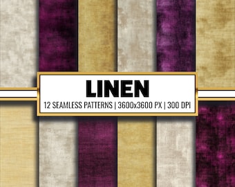 Distressed Linen Digital Paper: Seamless Grunge Texture (Digital Download)