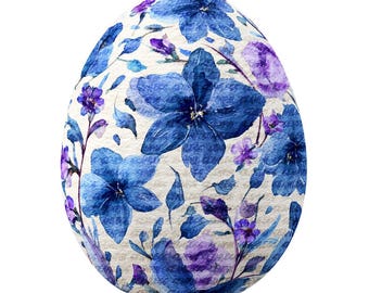 Blumen Osterei Clipart Aquarell Ostern Ephemera PNG Digital Download
