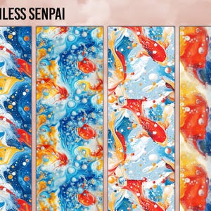 Rainbow Paint Splatter Digital Paper: Abstract Seamless Patterns ...