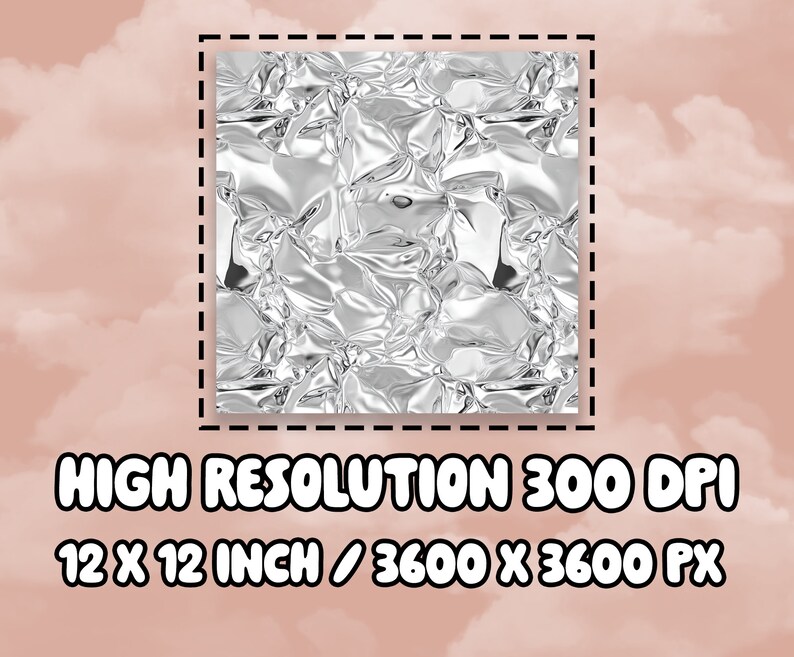 Silver Foil Digital Paper: 12 Seamless Patterns (digital Download) - Etsy