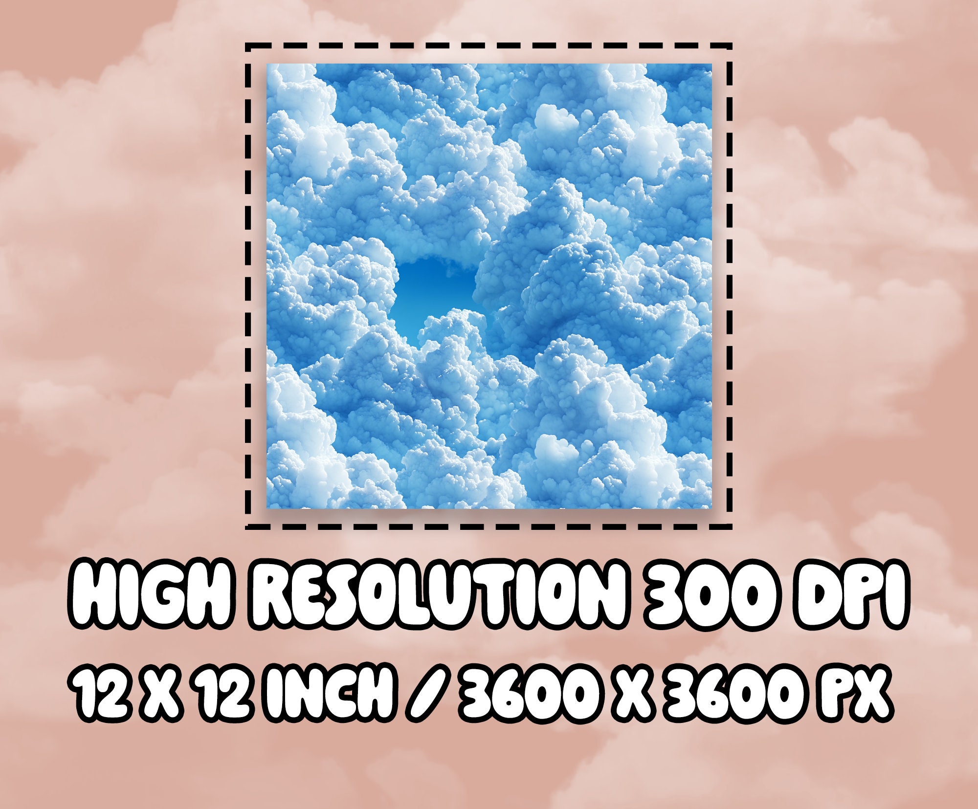 Cloudy Day Digital Paper Cloudy Sky Background Sky Landscape for ...