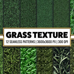 Texture d'herbe Papier numérique Fond d'herbe naturelle Toile de fond de gazon vert Conception d'album de scrapbooking en herbe réaliste Fourniture de journal indésirable pour l'herbe de printemps