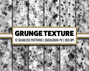 Grunge Texture Digital Paper Distressed Seamless Pattern Grunge Overlay Background Vintage Junk Journal Supply