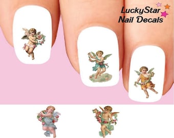 Nail Decals Nail Tattoos Set of 20 - Cherubs Angels Assorted