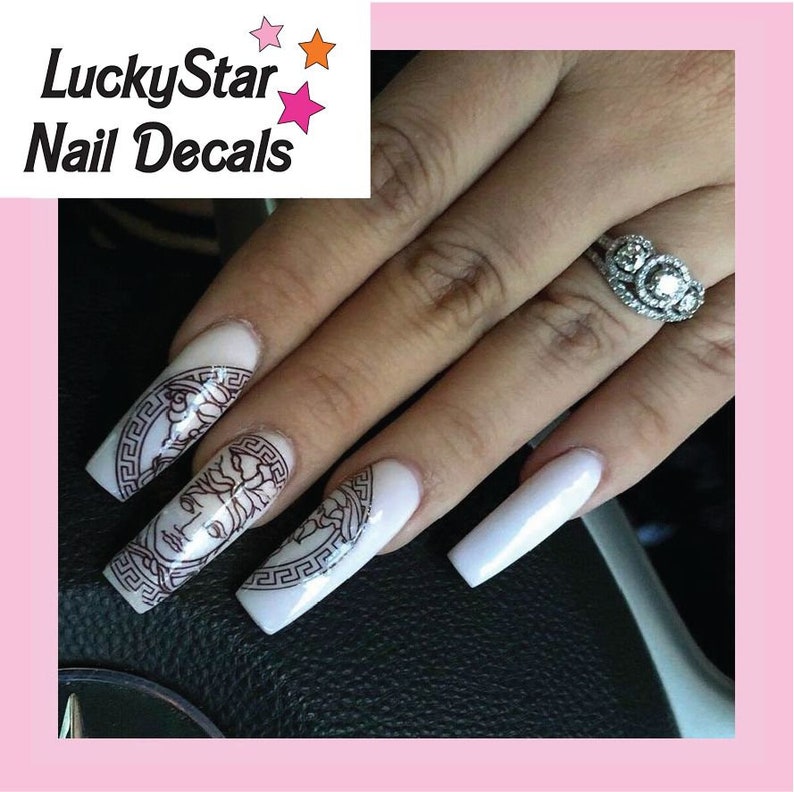 Custom Nail Decals Nail Tattoos Art Photo Set of 20 Custom Nail Decals Your Design or Idea image 6
